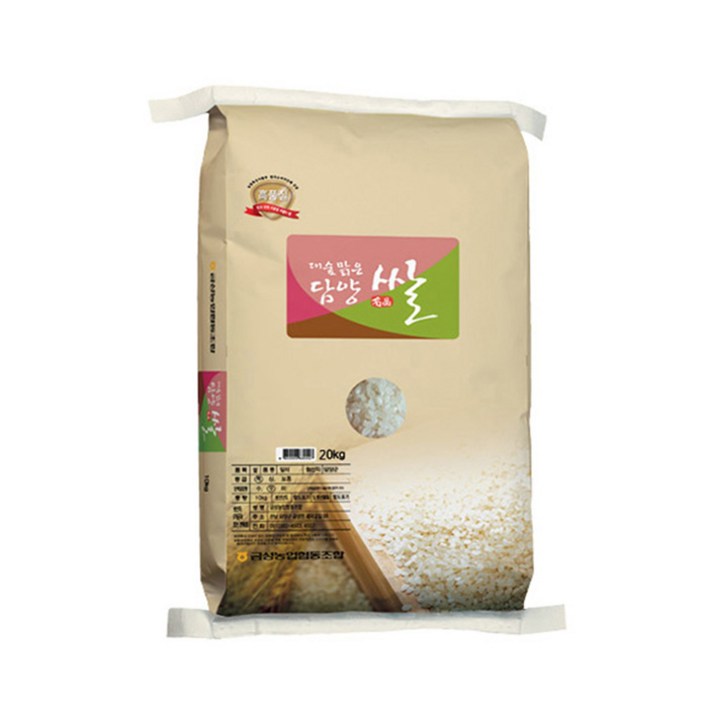 22년산 담양농협 대숲맑은담양쌀 20kg  새청무