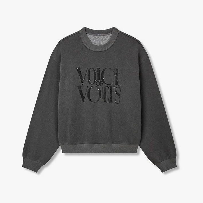 백화점 홈쇼핑 정품 보브 로고 프린트 피그먼트 맨투맨7155440100