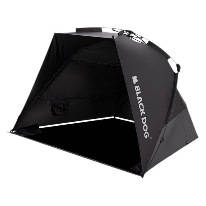 BLACKDOG 아웃도어 파빌리온 선쉐이드 원터치 자동 캠핑 텐트 250x160x149 CBD2300ZP019, 블랙, 12인용