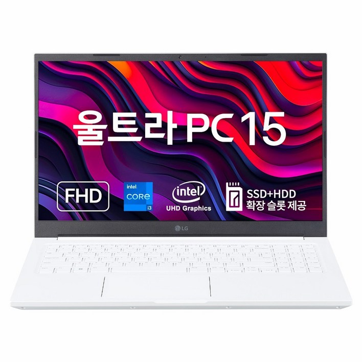 LG전자 2023 울트라PC 15 코어i3 인텔 13세대, 화이트, 1TB, 32GB, WIN11 Home, 15UD50R-GX36K
