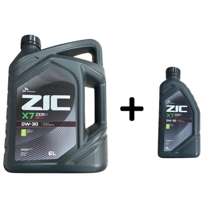 ZIC X7 ZERO LS 0W30 6L 1개 1L 1개