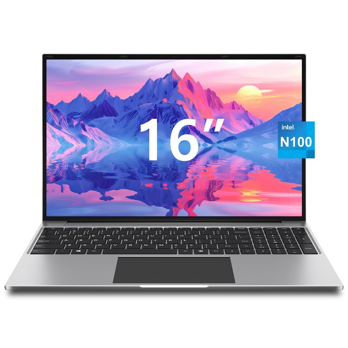 JUMPER 2025 노트북 16인치 화면 대형 셀러론 N100 512GB SSD 16GB RAM사무용 WIN11 home, 다크그레이, S7max N100, 512GB, 16GB, WIN11 Home