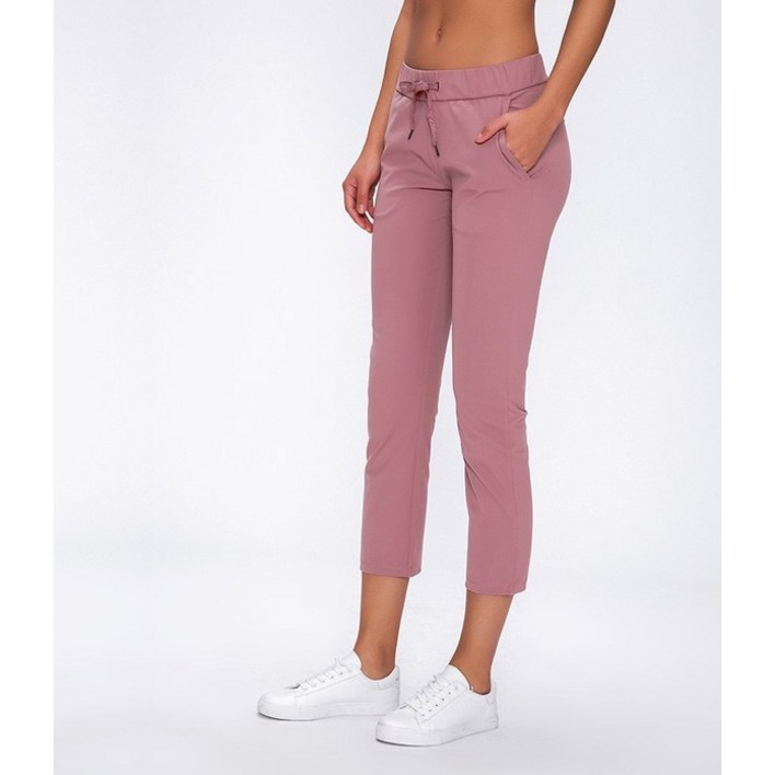 5컬러 여성 7부 팬츠 필라테스 요가 등산 골프 레깅스 일자팬츠 슬림핏