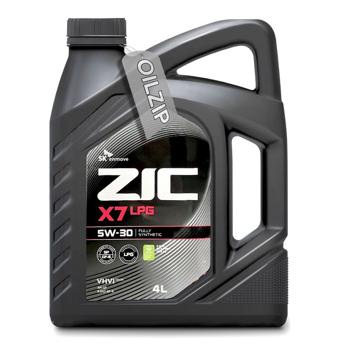 오일마트 SK 지크 ZIC X7 5W30 4리터 SQ 합성 가솔린엔진오일 최신 SQ 등급으로 업그레이드
