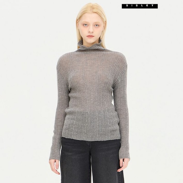 시슬리 모헤어 블렌드 슬림 케이블 니트SAKP32461 2388428