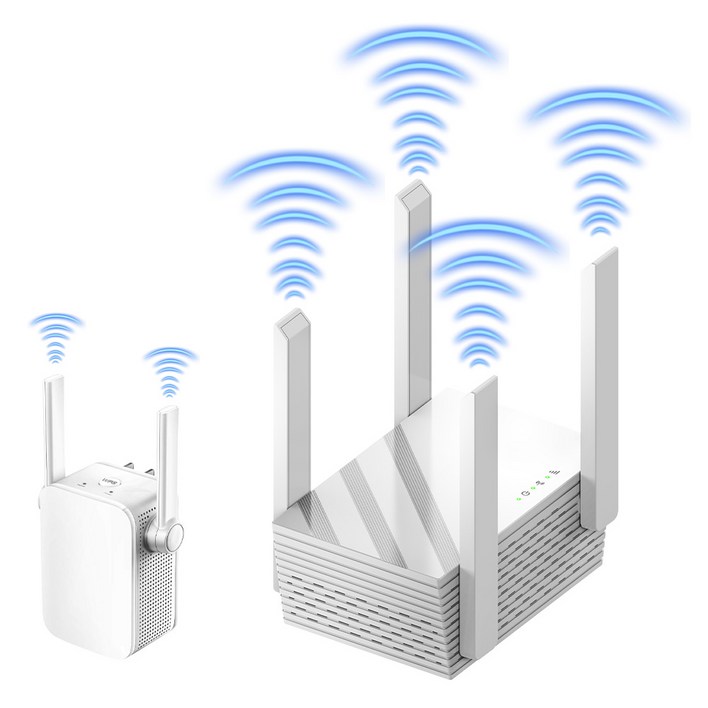 보코토 와이파이 증폭기 강력한 듀얼밴드 중계기 네 다리 풀커버 무선 확장기 WiFi Extender 무선AP