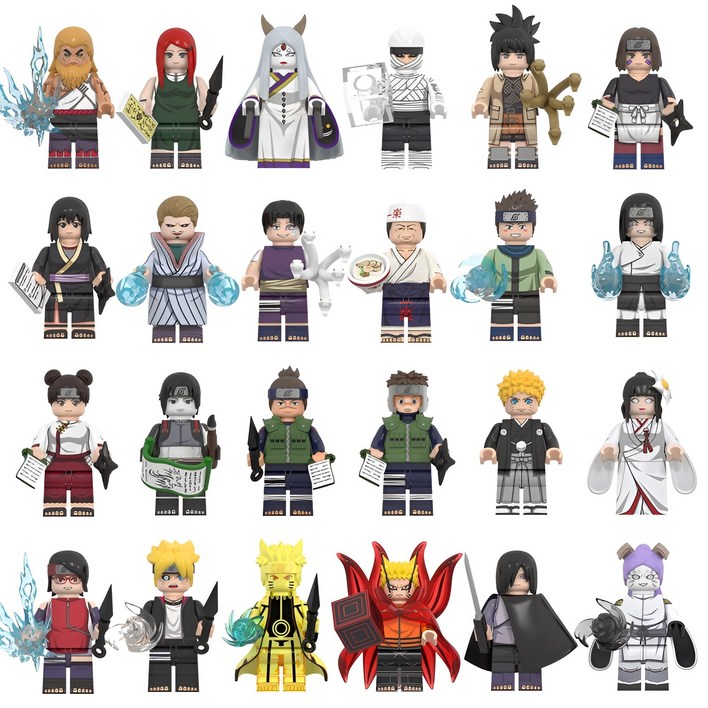 나루토 피규어 레고 호환 블록