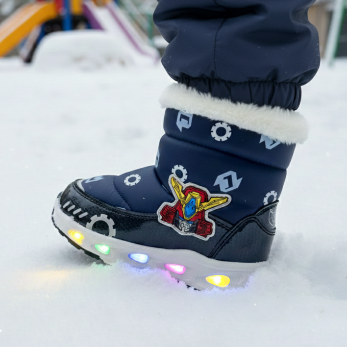 마감특가 헬로카봇 아동 방한 패딩 부츠 키즈 유아 어린이 겨울 따뜻한 방한화 털 신발