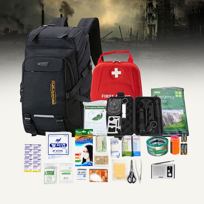 트래블라라 재난가방 생존키트 장비 구호 세트 응급 물품 생존 키트