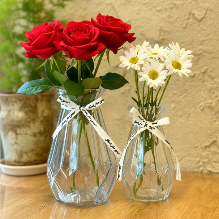 썬앤홈 크리스탈 다이아몬드 유리 화병