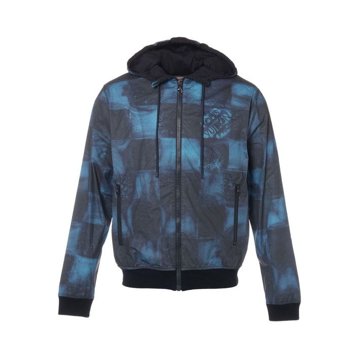 루이 비통 중고 2021 다미에 솔트 프린트 후드 재킷