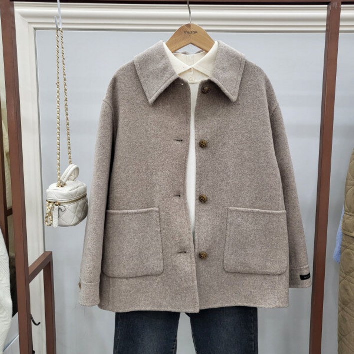 무자크 싱글버튼핸드메이드울자켓MO8WJK02_GN