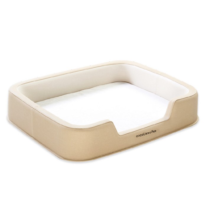 코코리에또펫 갤럭시 항균구리 듀라론 쿨 프리미엄 에어네트 펫침대 생활방수 스크래치 보풀 방지, 1개, 베이지