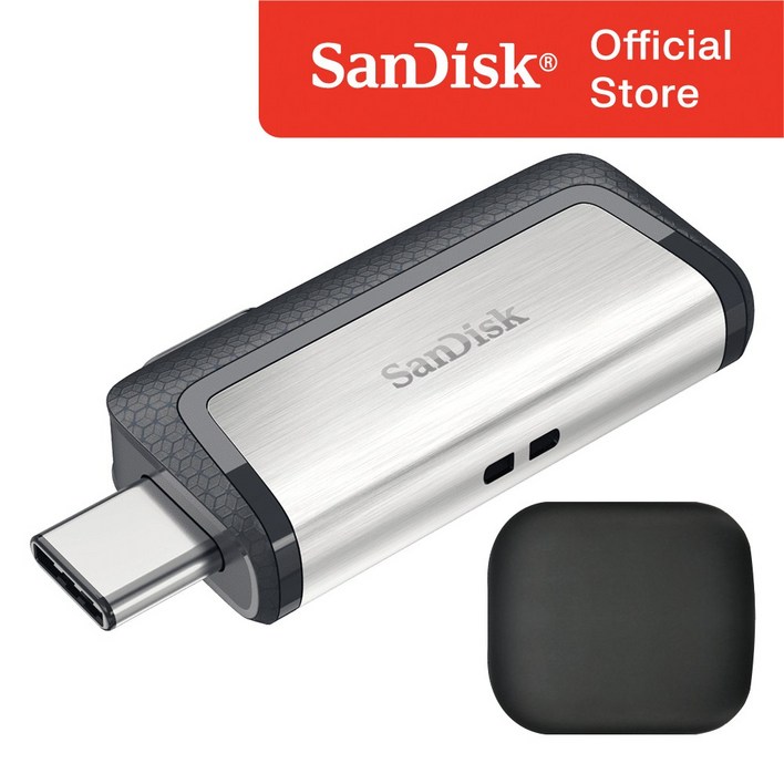 샌디스크 울트라 듀얼 C타입 OTG USB 3.1 SDDDC2 / USB 보관 케이스, 128GB 샌디스크usb