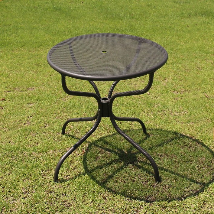 위드퍼니처 야외 철재 정원 카페 철망 라운드 테이블 원형 650mm