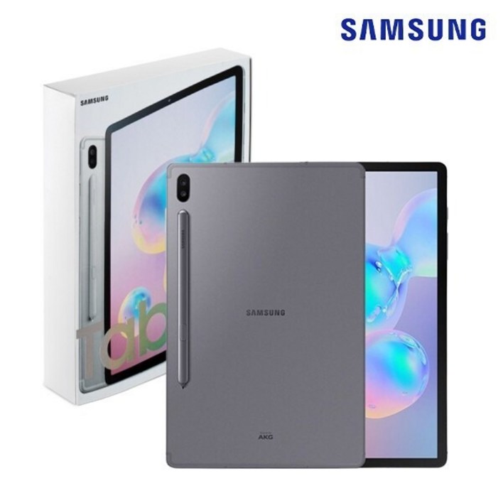 삼성전자 정품박스 S리퍼 갤럭시탭 S6 LTEWiFi 128G SMT865 그레 태블릿PC 구성품  정품박스  탭  정품S펜  충전기, WiFiCellular, 128GB, 그레이