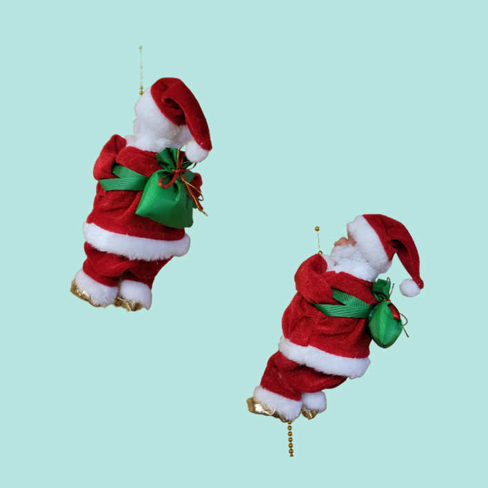 르산데 줄타는 움직이는 산타 인형