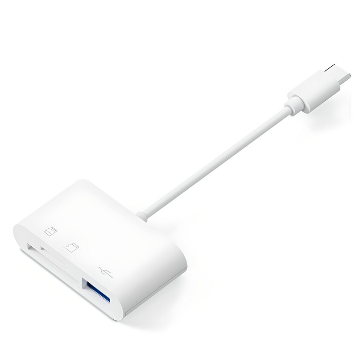 아이엠듀 C타입 3 in 1 USB TF SD카드 리더기