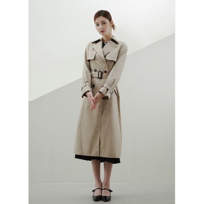 (빈티지크리스패션)잇미샤 it MICHAA 2022  클래식 베이지 트렌치코트 S사이즈