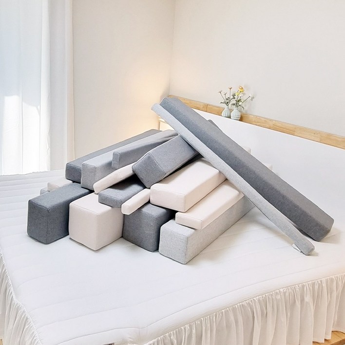 [압축포장X]노틈 침대틈새쿠션 침대벽 틈새막이 침대사이 패밀리 틈새패드, 그레이