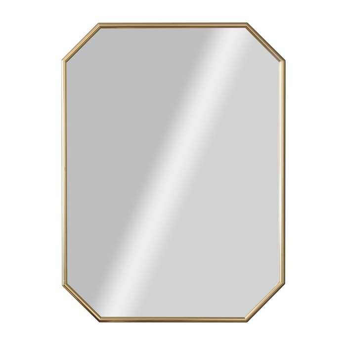 AL 직팔각 벽거울 골드 실버 블랙 600X800 욕실 화장실 화장대 파우더룸 프레임, 골드 프레임