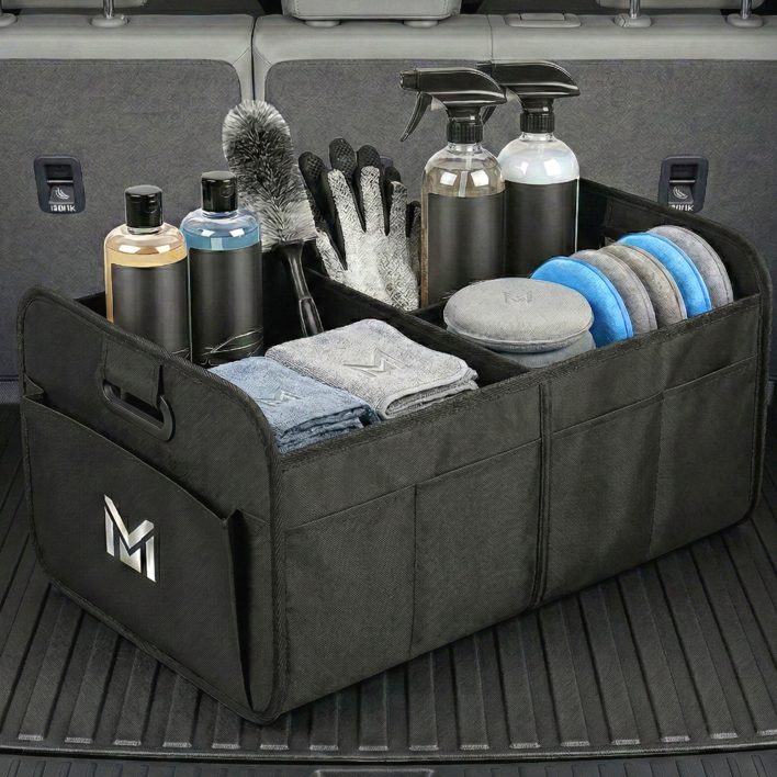 로그엠 차량용 접이식 트렁크 수납함 세차용품 정리함