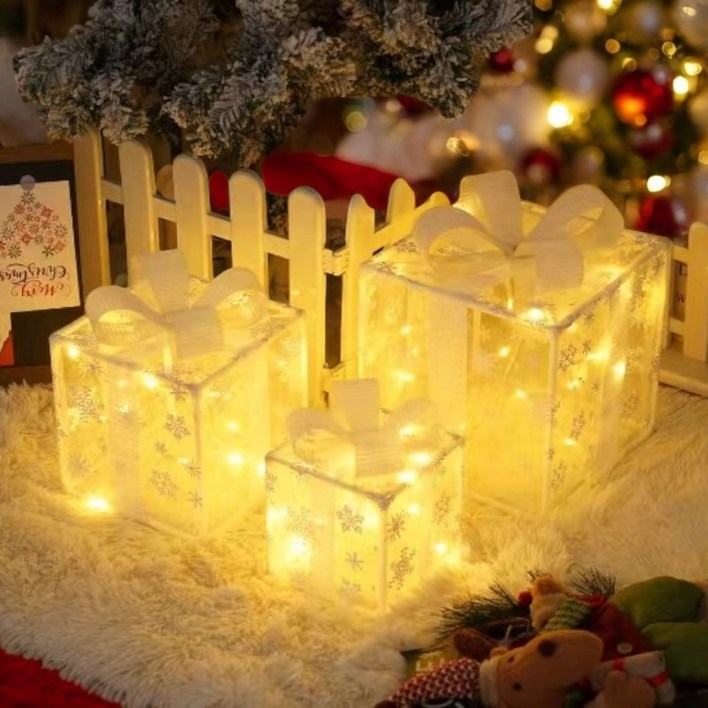 굿도우 또니모니 크리스마스 선물상자 조명 장식 3종