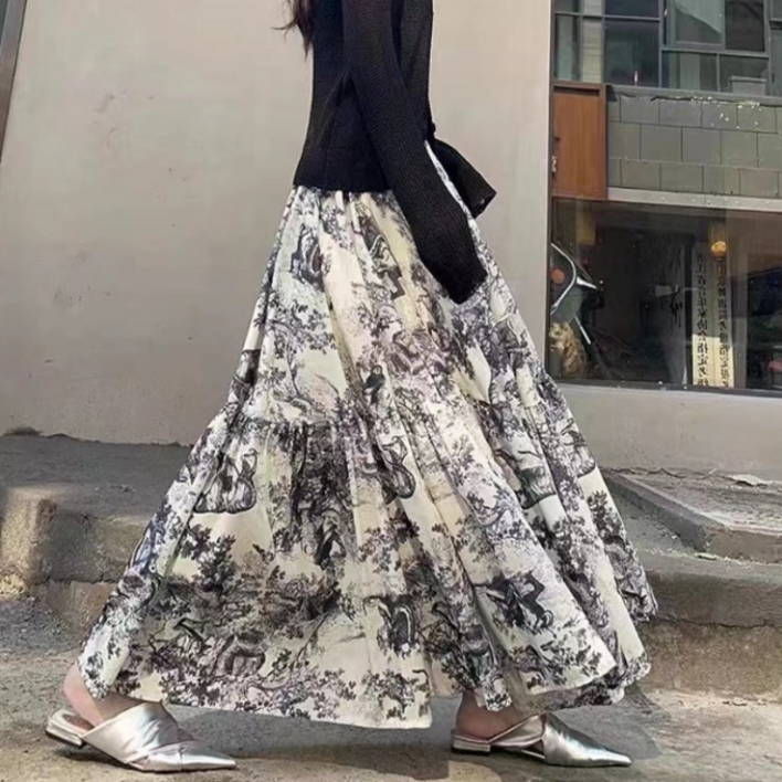 M로랑나염스커트