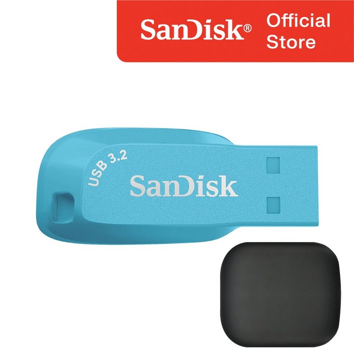 샌디스크 울트라 쉬프트 CZ410 USB 3.2 메모리 / USB 보관 케이스, 256GB, 블루
