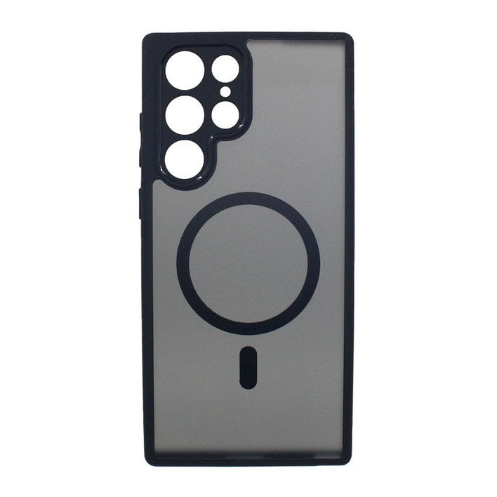 마그네틱 블랙 반투명 맥세이프 핸드폰케이스