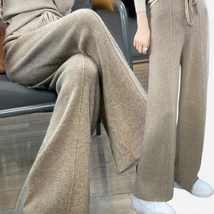드마엘여성 비엘라 울 니트 팬츠 5color 가을 간절기 데일리 니트 바지