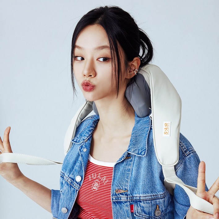 혜리 스파알 포터블 목 어깨 마사지기, 1개, 아이보리 혜리 스파알 포터블 목 어깨 마사지기, 1개, 아이보리