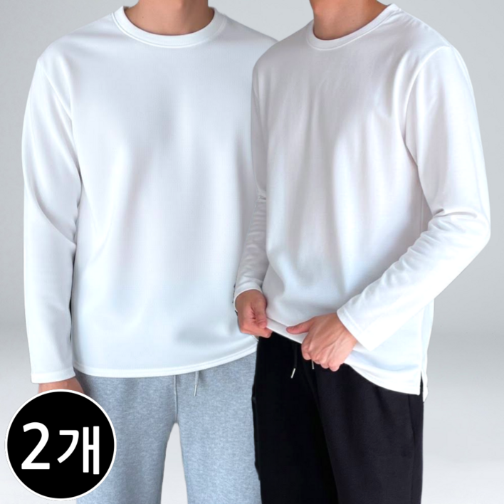 11 남자 기모 레이어드 긴팔티 겨울 빅사이즈 티셔츠 64652