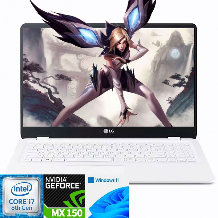 LG전자 울트라PC 15U590 FHD 15.6인치 게이밍 노트북 i78565U32GSSD 1TMX150윈11, LG전자 울트라PC 15U590, WIN11 Home, 32GB, 1TB, 화이트