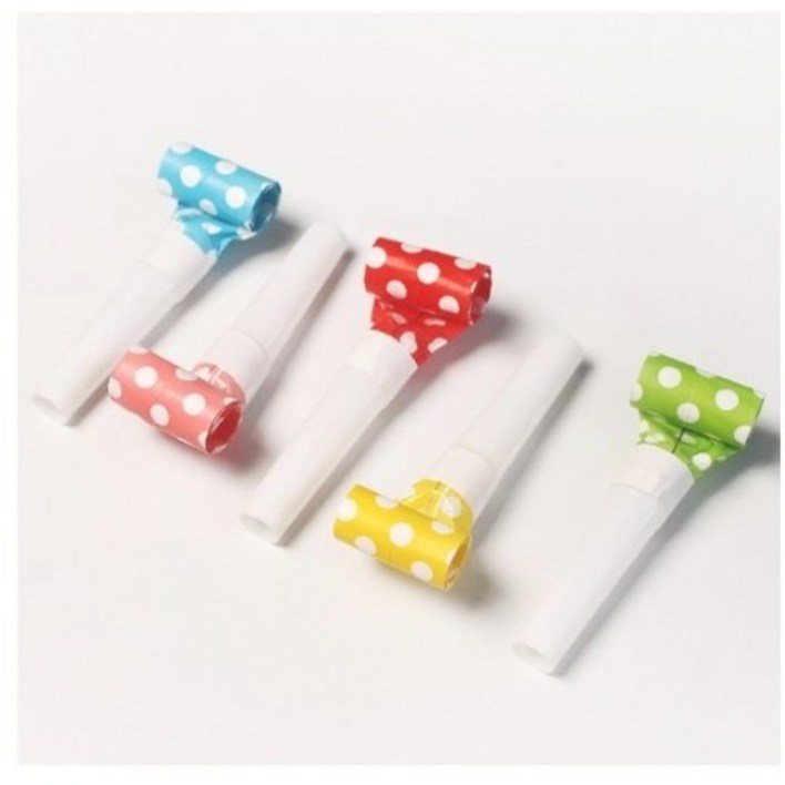 코끼리 피리 5color 10개 세트 파티용품 파티 피리 삑삑이 코끼리 나팔