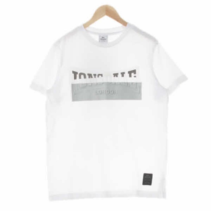 4317 lonsdale 화이트 면혼방 양각센터빅로고반팔티 M