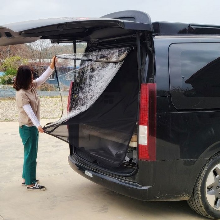 스타리아 모기장 방충망 고정형끼우는 바람막이 세트보스코리아, 1개