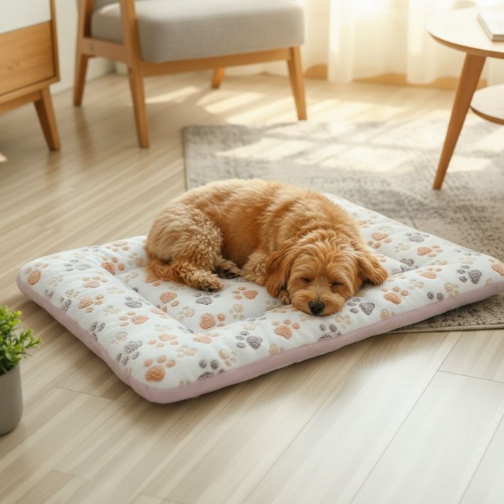 리빙루트 강아지 수면 담요매트 쿠션 방석
