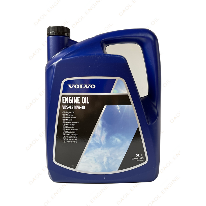 볼보 순정엔진오일 10W30 VDS-4.5, API CK-4, 유럽직수입정품, 프랑스산, 100% 합성엔진오일 (5L), 5w30, 1개, 5L