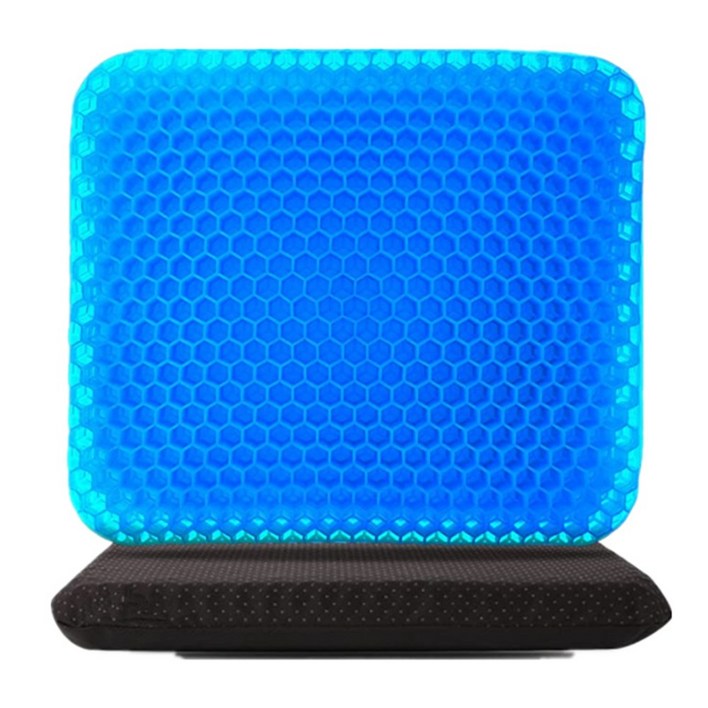 니토르 1+1 실리콘 여름 쿨방석 사무실 차량용 냉감, 블루 2개입(커버포함)