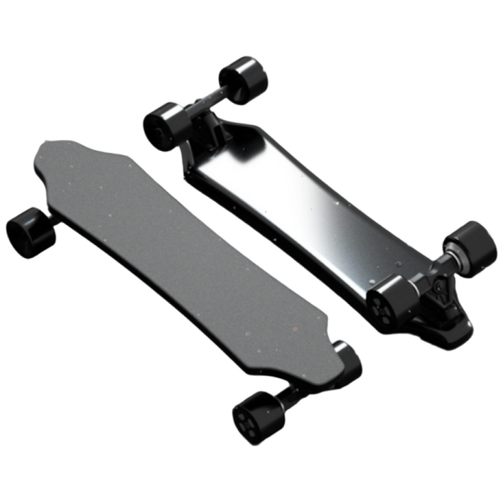 [모션커브] 안전한 전동 스케이트보드 입문용 롱보드 리모컨 전기 출퇴근 보드 원격 전동휠, 1개