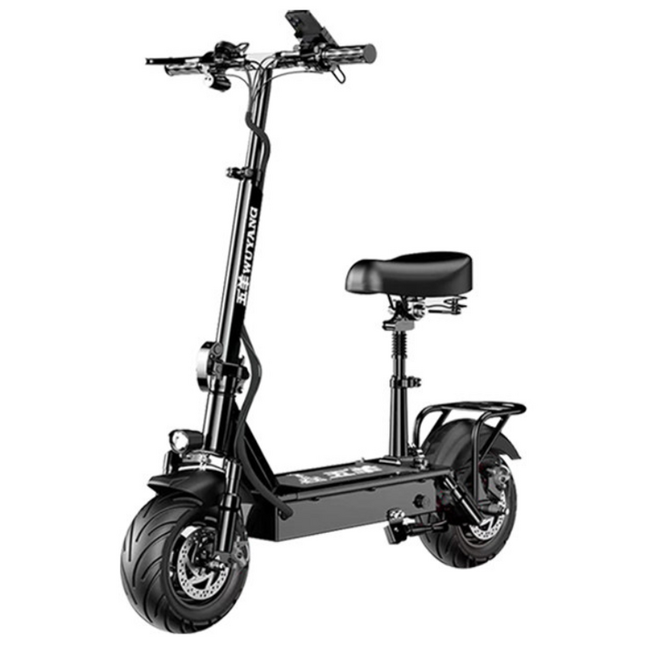 볼트리고 초장거리 1500W 전동킥보드 킥보드 호버보드 대리운전 출퇴근용 접이식, 1개, 블랙, BR2101회 충전 주행거리 약 210km