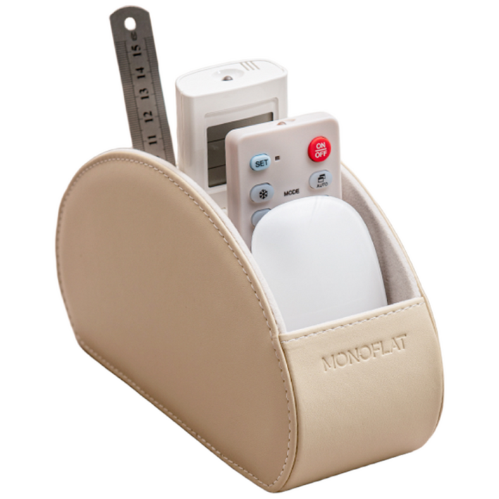 모노플랫 다용도 리모컨 정리함, 크림, 1개