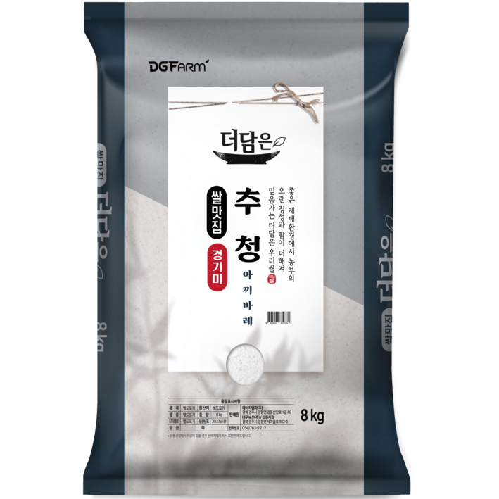 대구농산 경기미 추청 아끼바레 쌀, 8kg(특등급), 1개