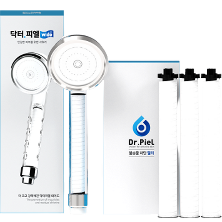 닥터피엘 와이드 필터 샤워기  1차 필터 3p 세트