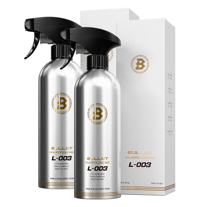 불렛 솔라멘테 물왁스 L003, 2개, 500ml 불렛 솔라멘테 물왁스 L003, 2개, 500ml