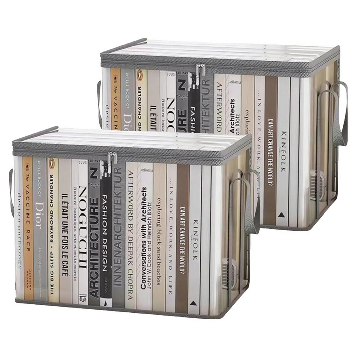 투명 다용도 책보관 리빙박스