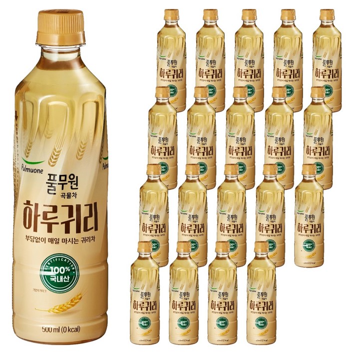 풀무원샘물 하루귀리 곡물차, 500ml, 20개