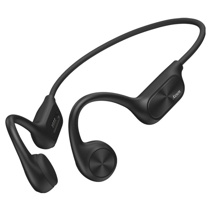 액센 골전도 스포츠 블루투스 이어폰, BN100, 블랙