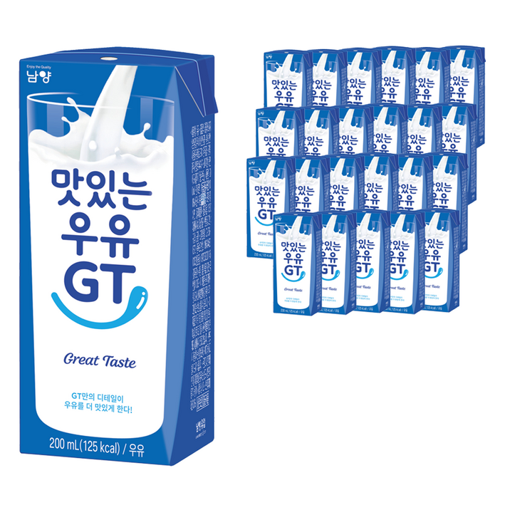 맛있는우유GT 멸균우유, 200ml, 24개